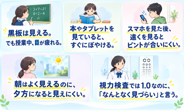 視力はいいのに見えにくい
